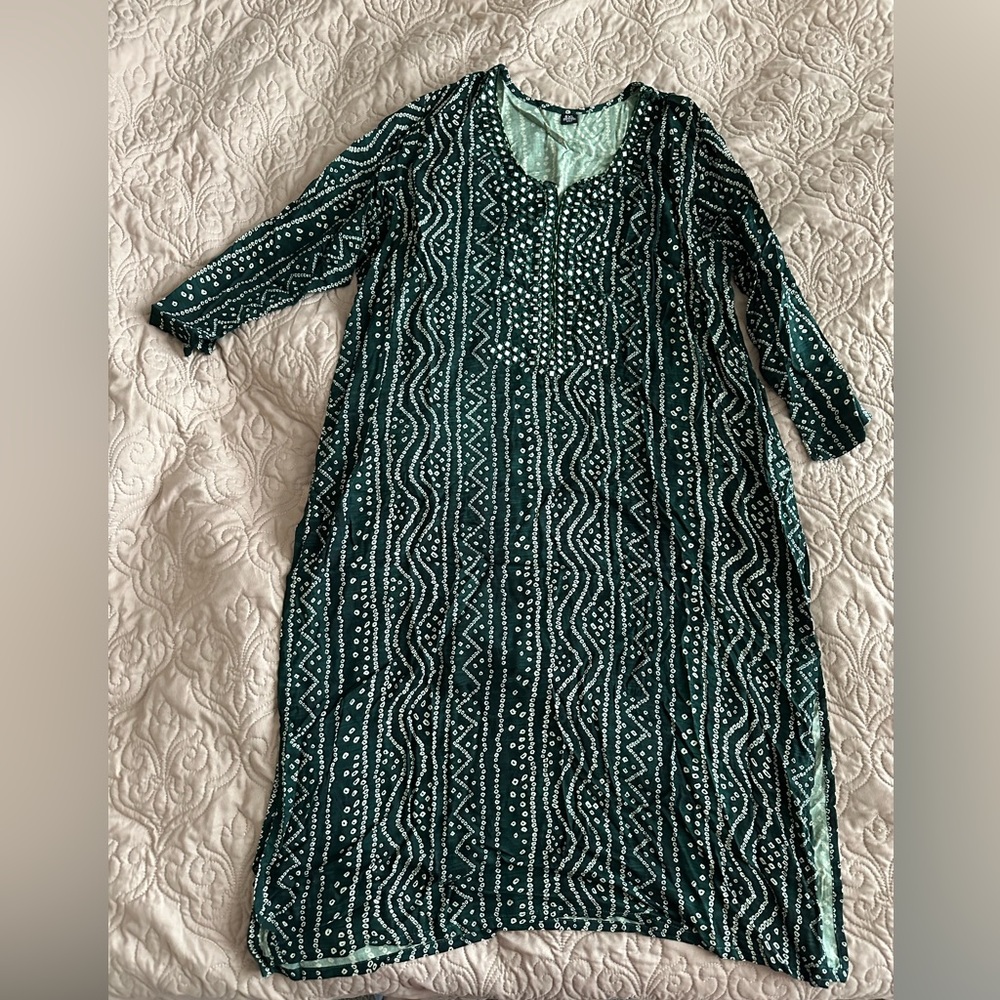 Green Desi Kurta
